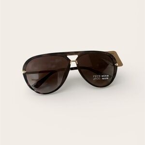 Frye Tortoise Shell Aviator Sunglasses
